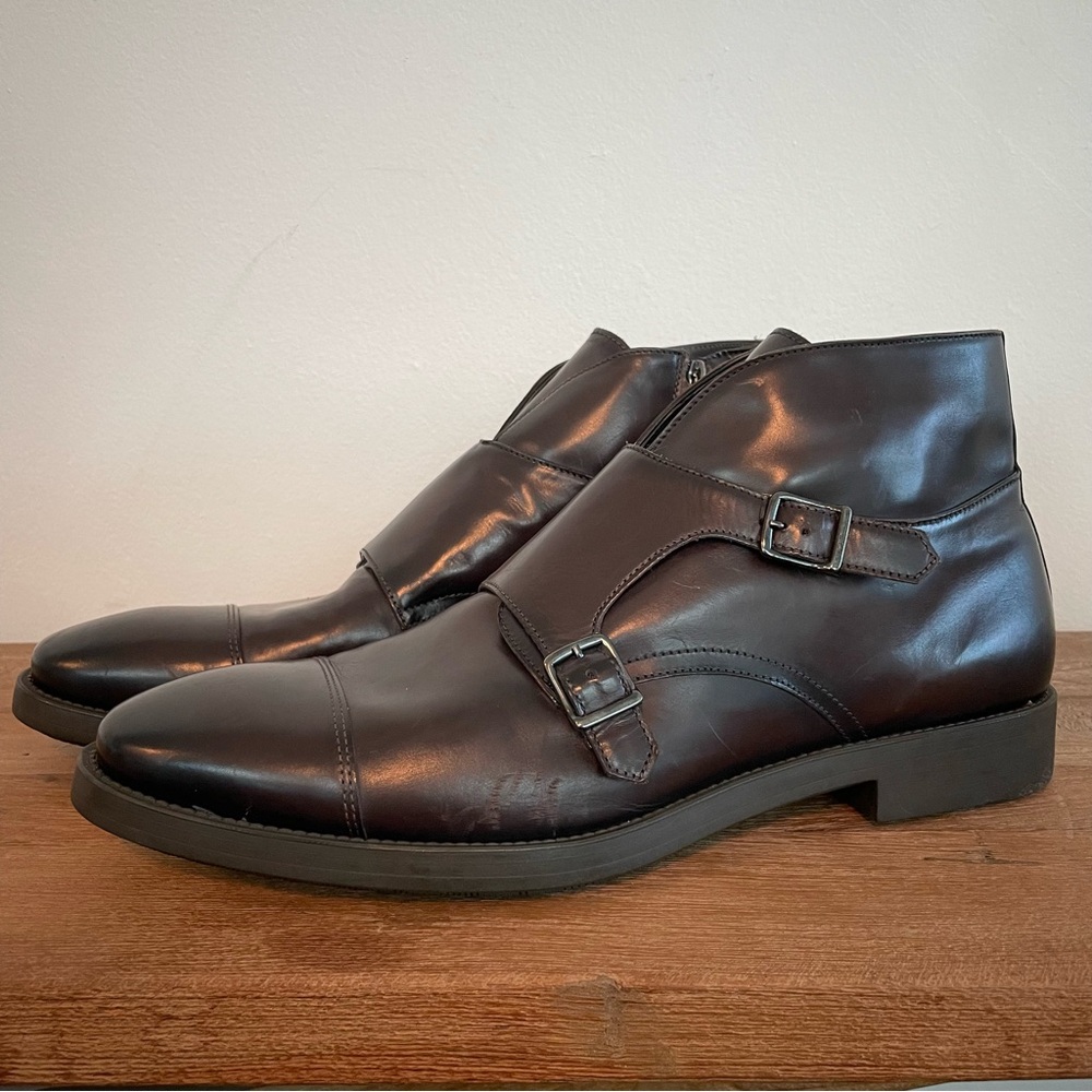 JUST IN: To Boot New York Hammill Cap Toe Double Monk Strap Shoe, Size 12US - Picture 4 of 6